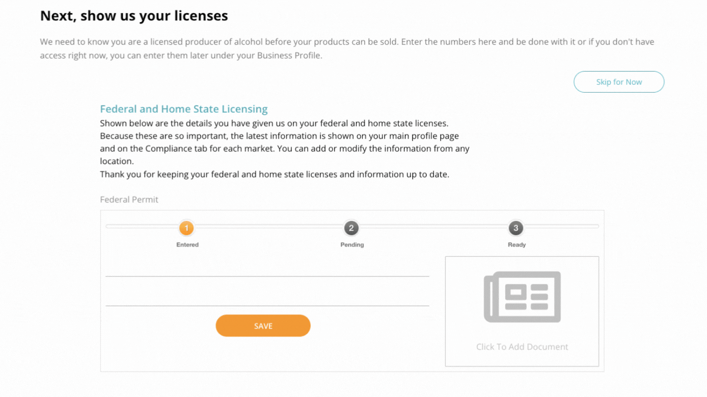 Maker Adding a license from sign up (2)